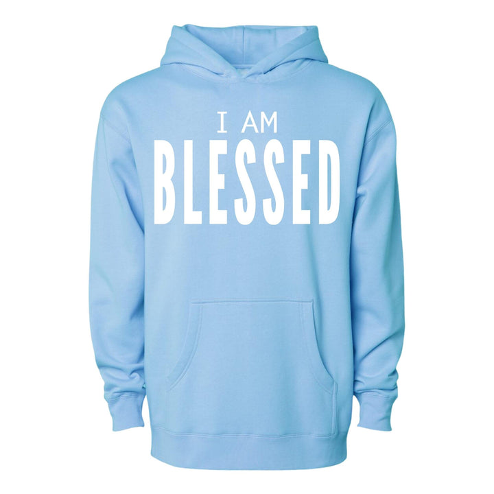 BLESSED CLASSIC BABY BLUE HOODIE - IAMLUVbyV