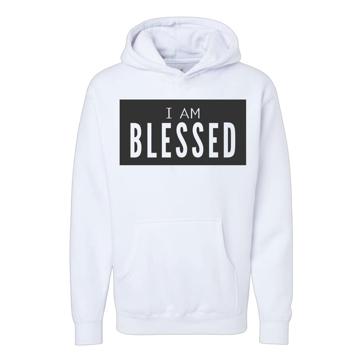 GREY BOXED BLESSED HOODIE - IAMLUVbyV
