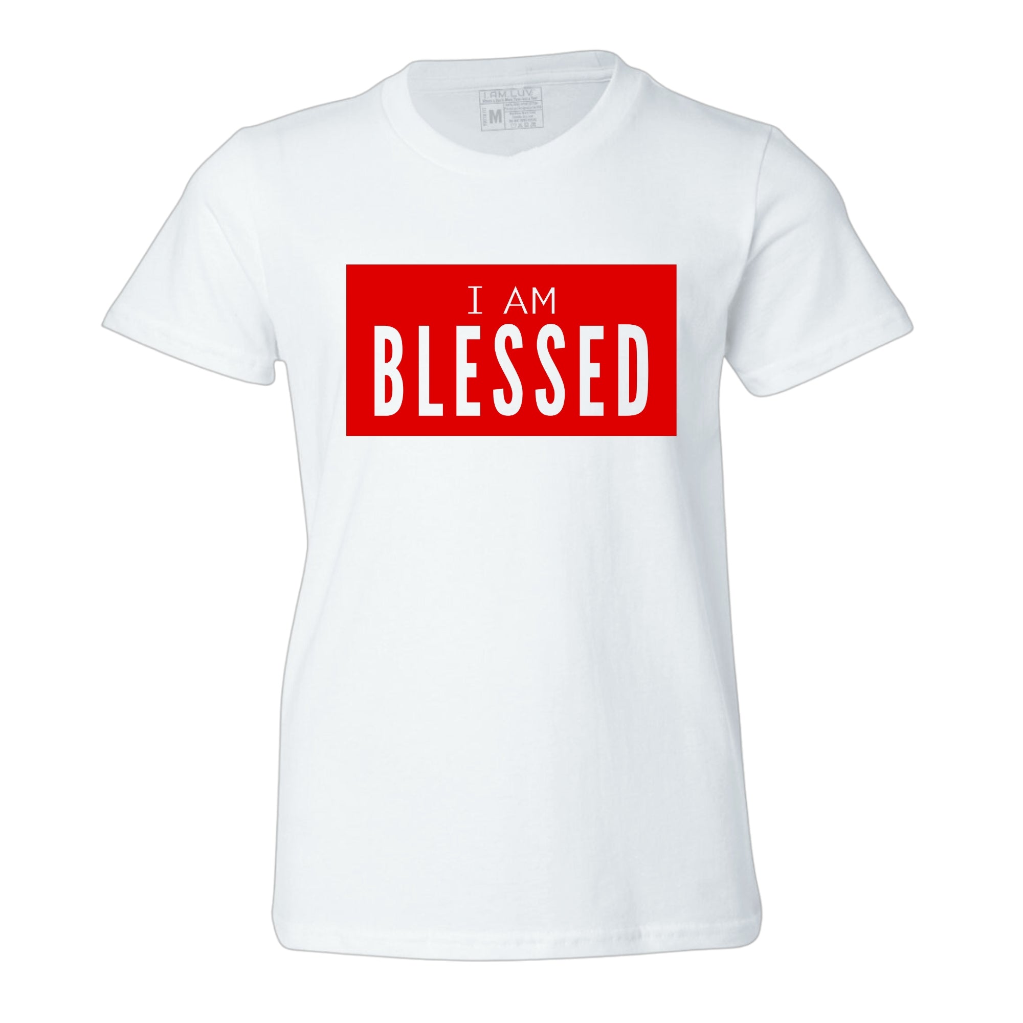 BLESSED BOXED YOUTH TEE - IAMLUVbyV
